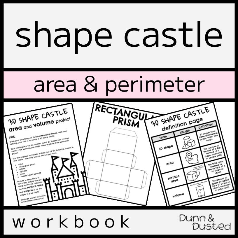 3D Shape Castle Project - Area & Perimeter
