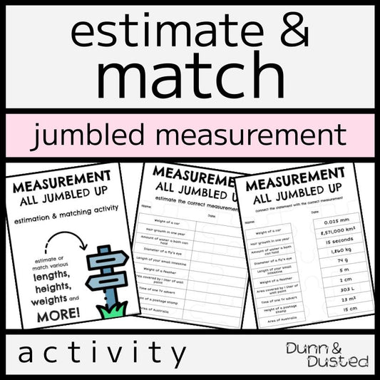 Measurement Estimation & Matching Activity