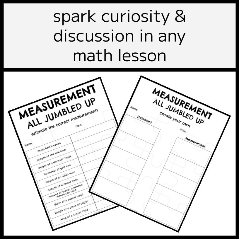 Measurement Estimation & Matching Activity