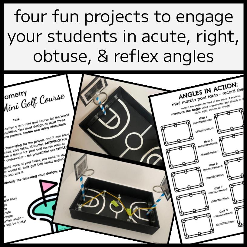 ANGLES PROJECT BUNDLE - Instructions, Templates, & Worksheets