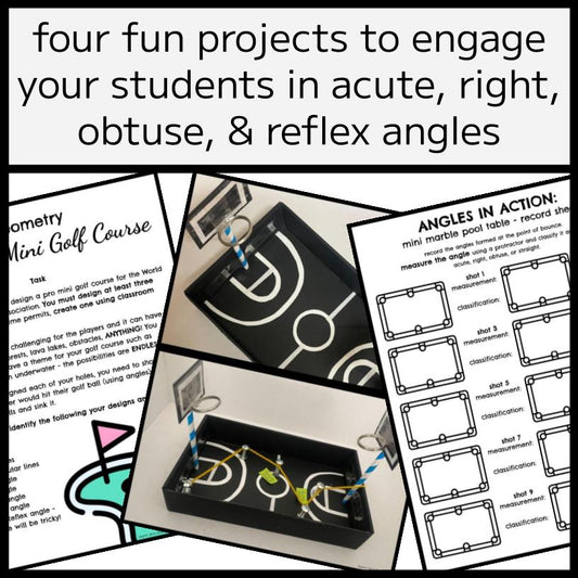 ANGLES PROJECT BUNDLE - Instructions, Templates, & Worksheets