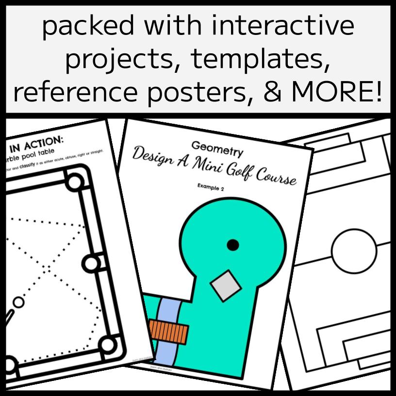 ANGLES PROJECT BUNDLE - Instructions, Templates, & Worksheets