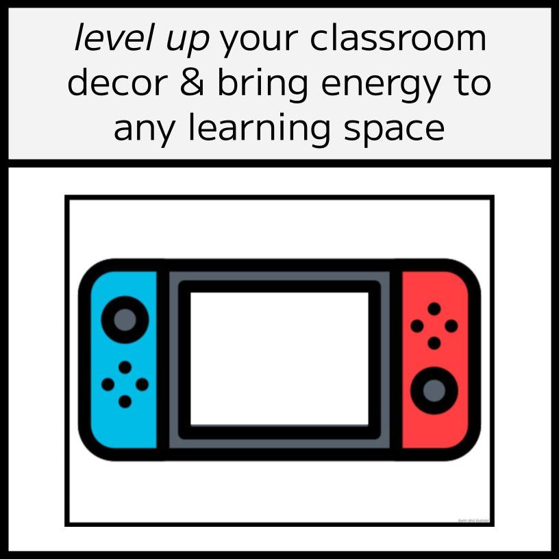 Video Game-Themed Classroom Display & Poster Set