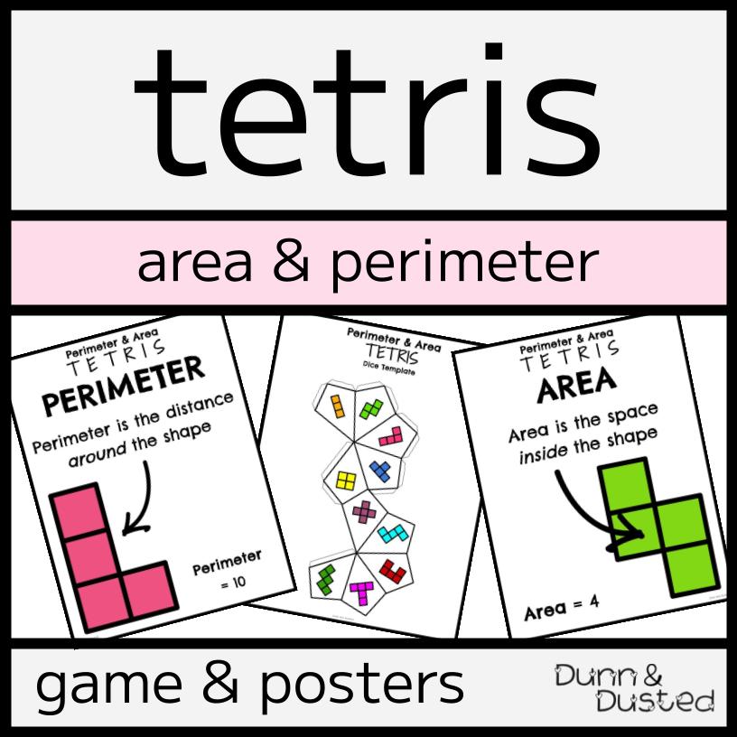 Tetris-Themed Area and Perimeter Game