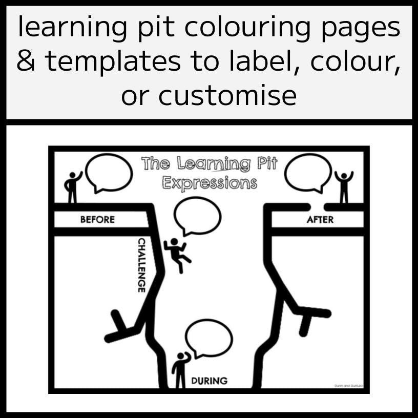 The Learning Pit Colouring Pages & Cut-and-Stick Worksheets